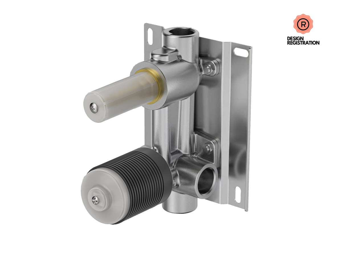 Premium Universal 35mm Wall Diverter Mixer Body with Backing Plate