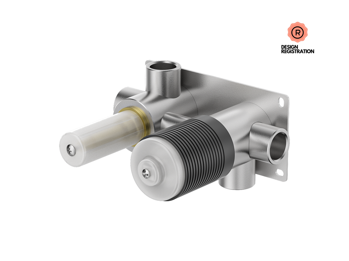 Premium Universal 35mm Horizontal Wall Diverter Mixer Body