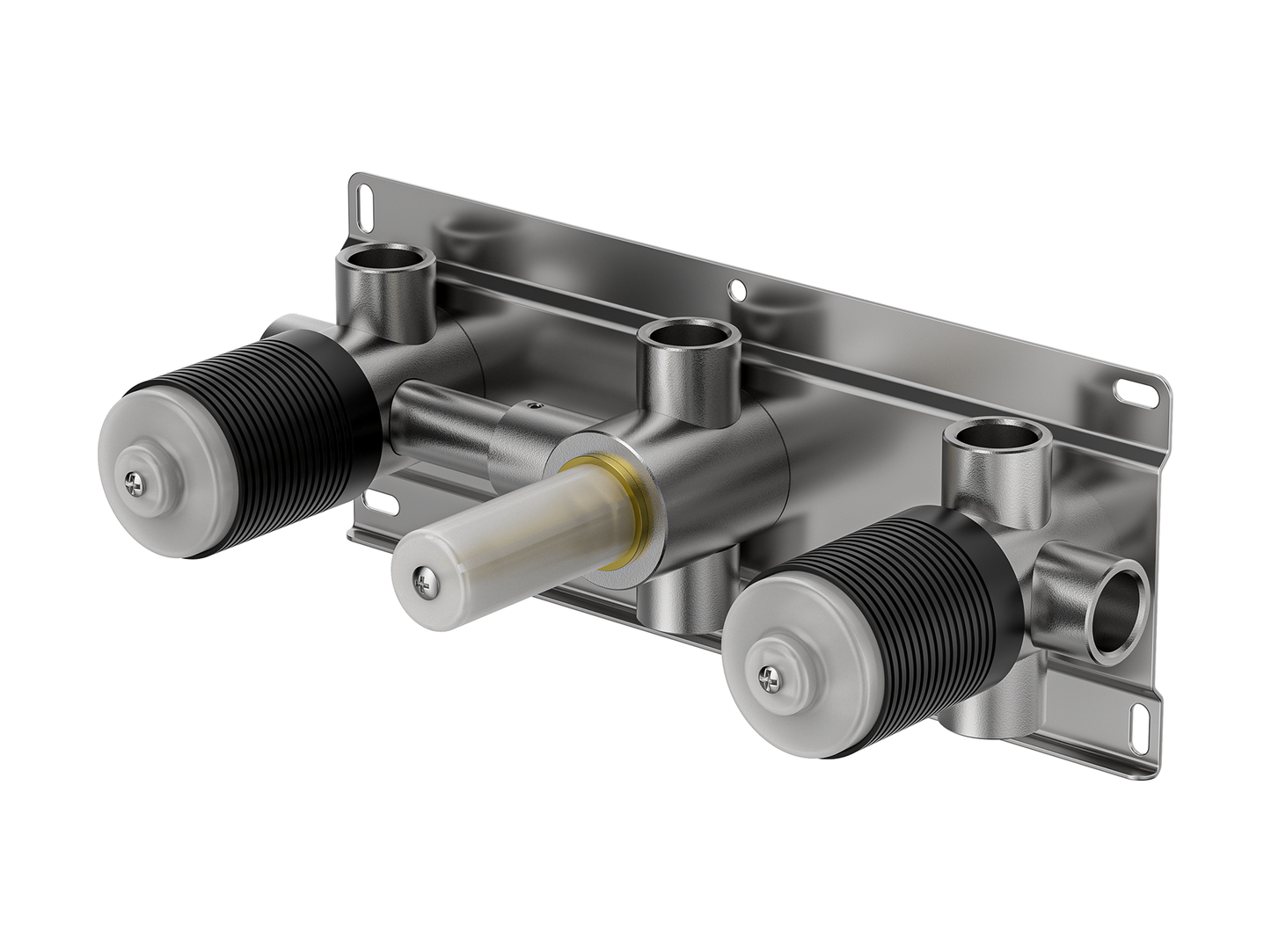 Lilly Pilly Twin Shower / Bath Mixer with Centre Diverter Chrome