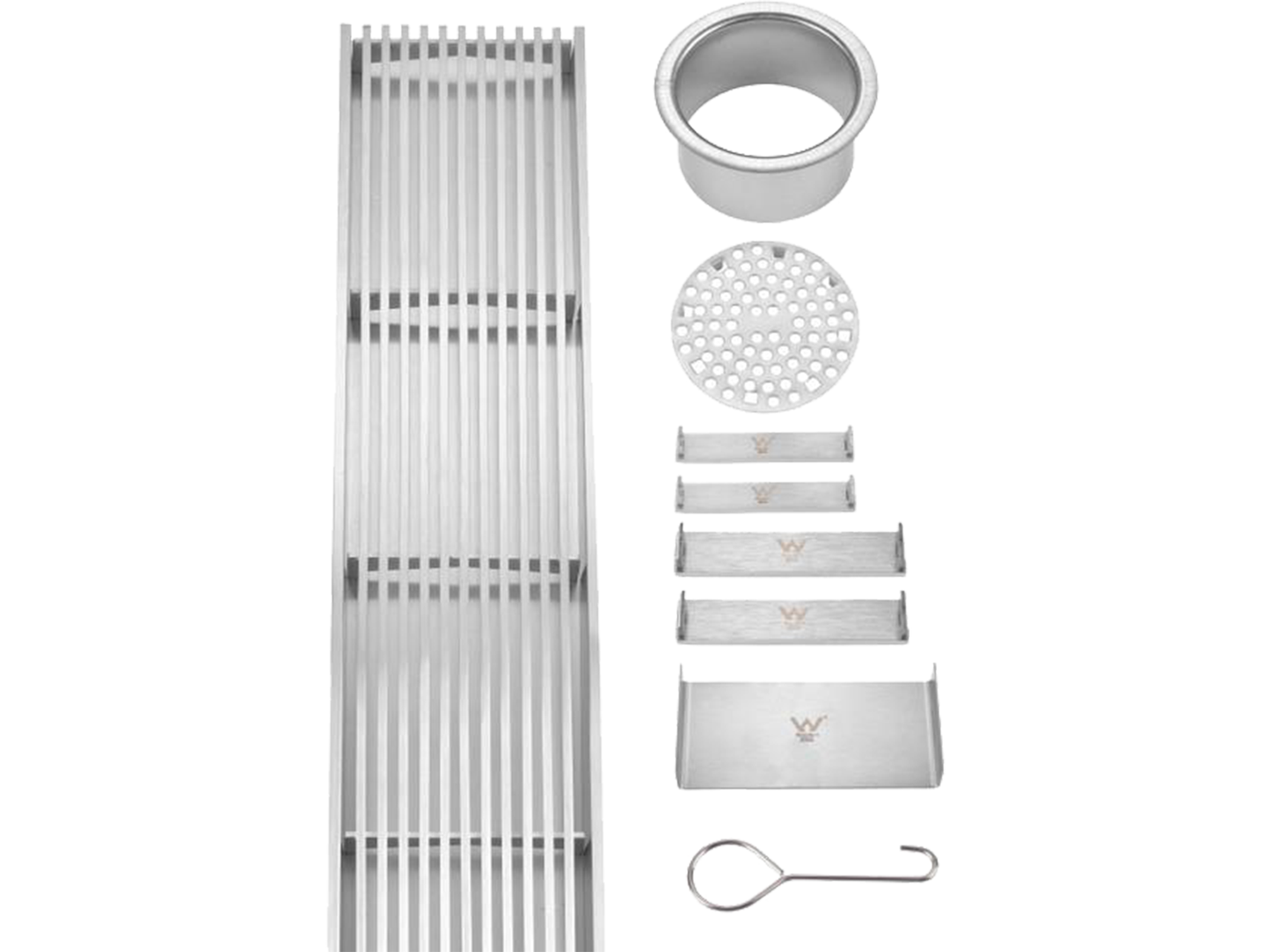 Custom SS316 Wedge Wire Linear Floor Grate Raw VII