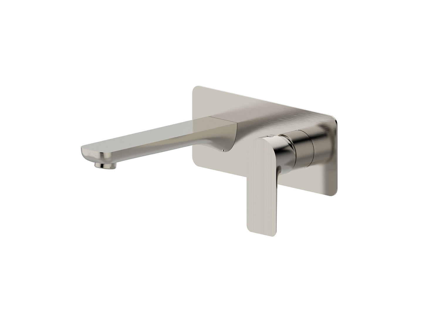 Ash Wall Basin/Bath Mixer Brushed Nickel