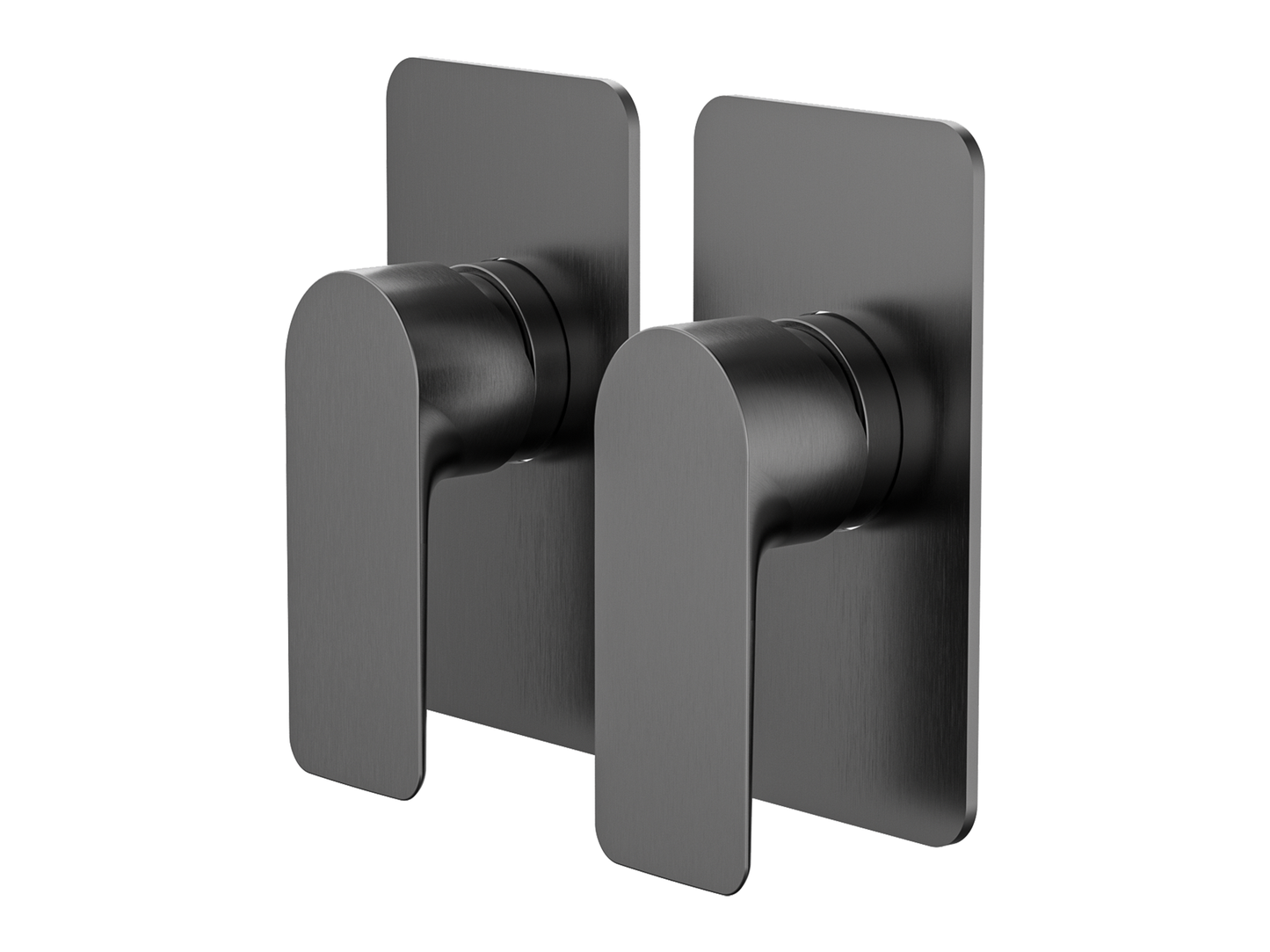 Ash Twin Shower/Bath Mixer Trim Kit Separate Plates