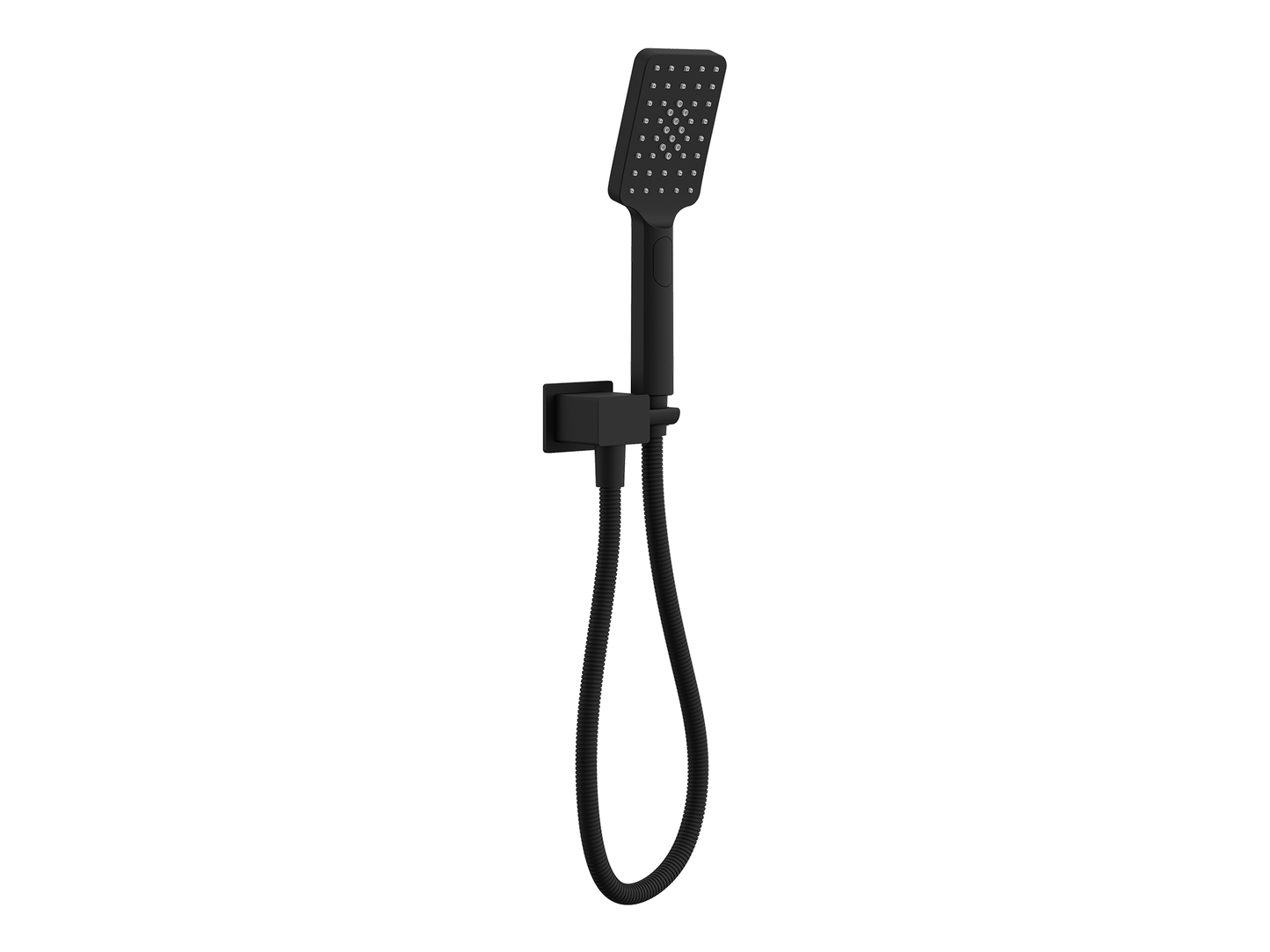 Ash Hand Shower with Bracket Matte Black