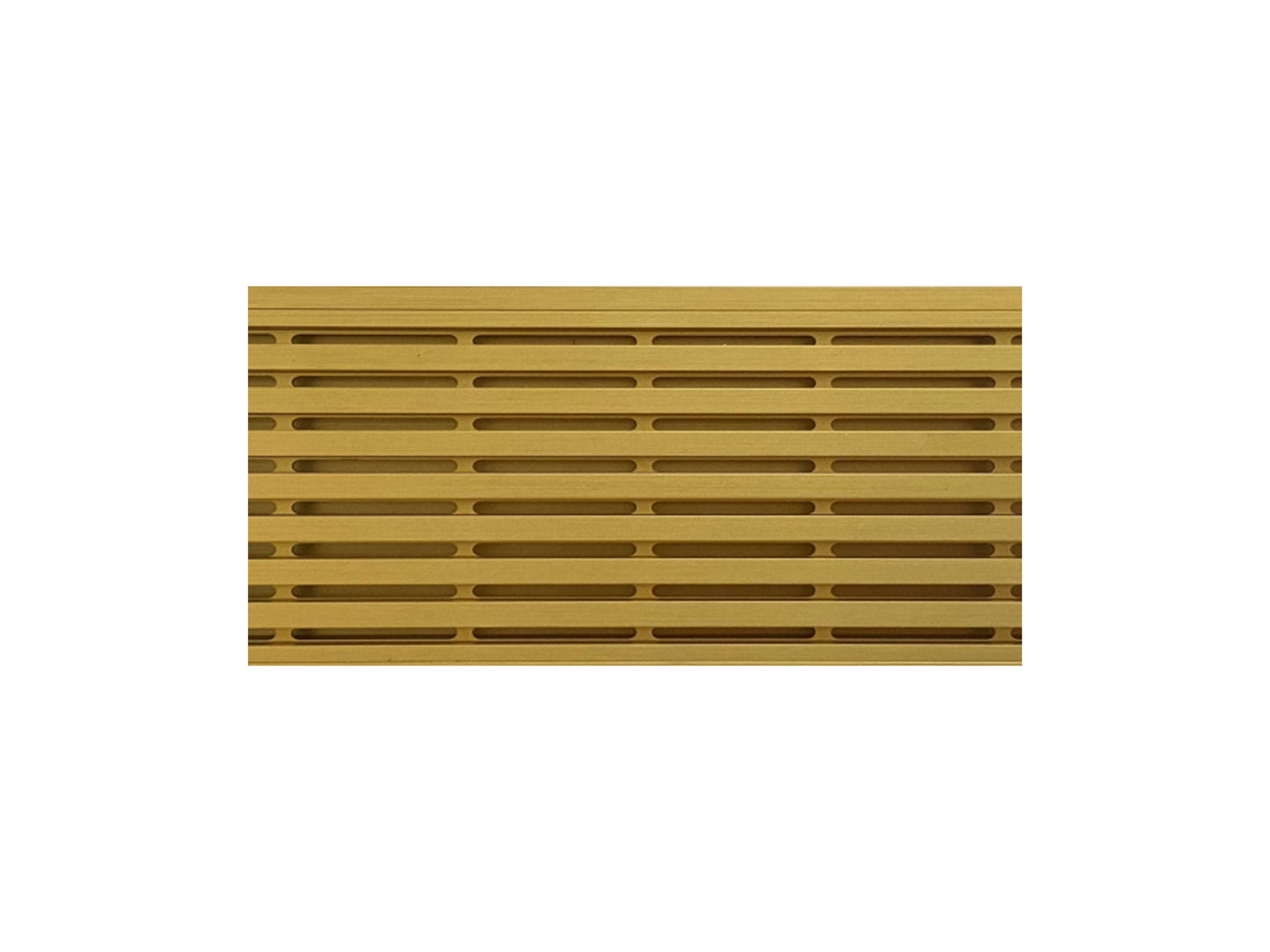 Custom Aluminium Linear Floor Grate Brushed Gold