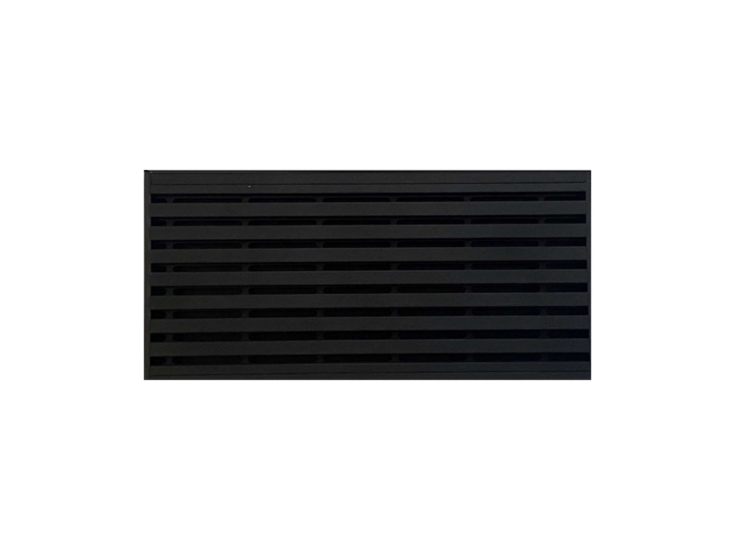 Custom Aluminium Linear Floor Grate Matte Black