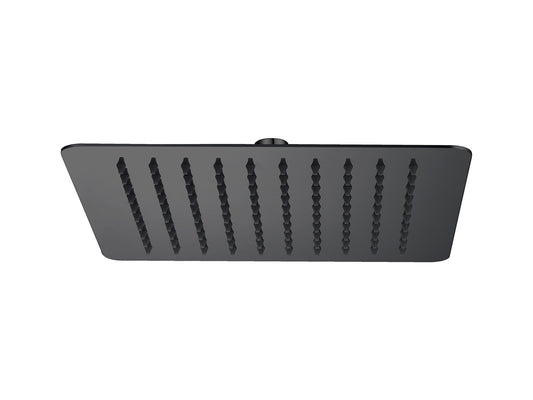 Aspen 250mm Stainless Steel Shower Head Matte Black