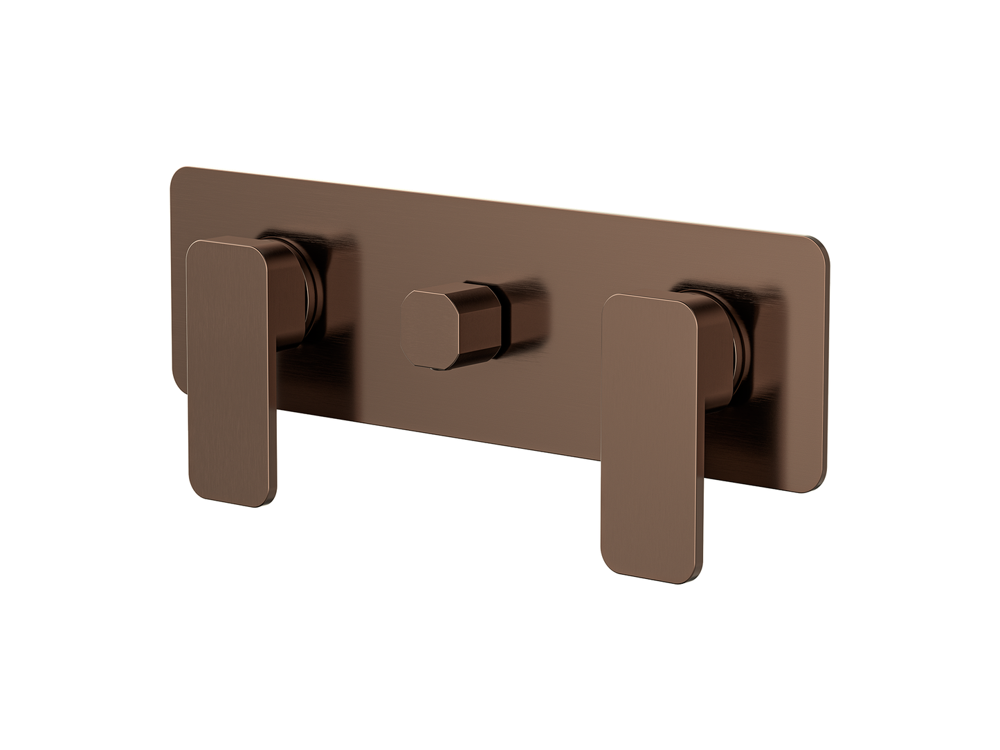 Aspen Twin Shower / Bath Mixer with Centre Diverter Trim Kit Only
