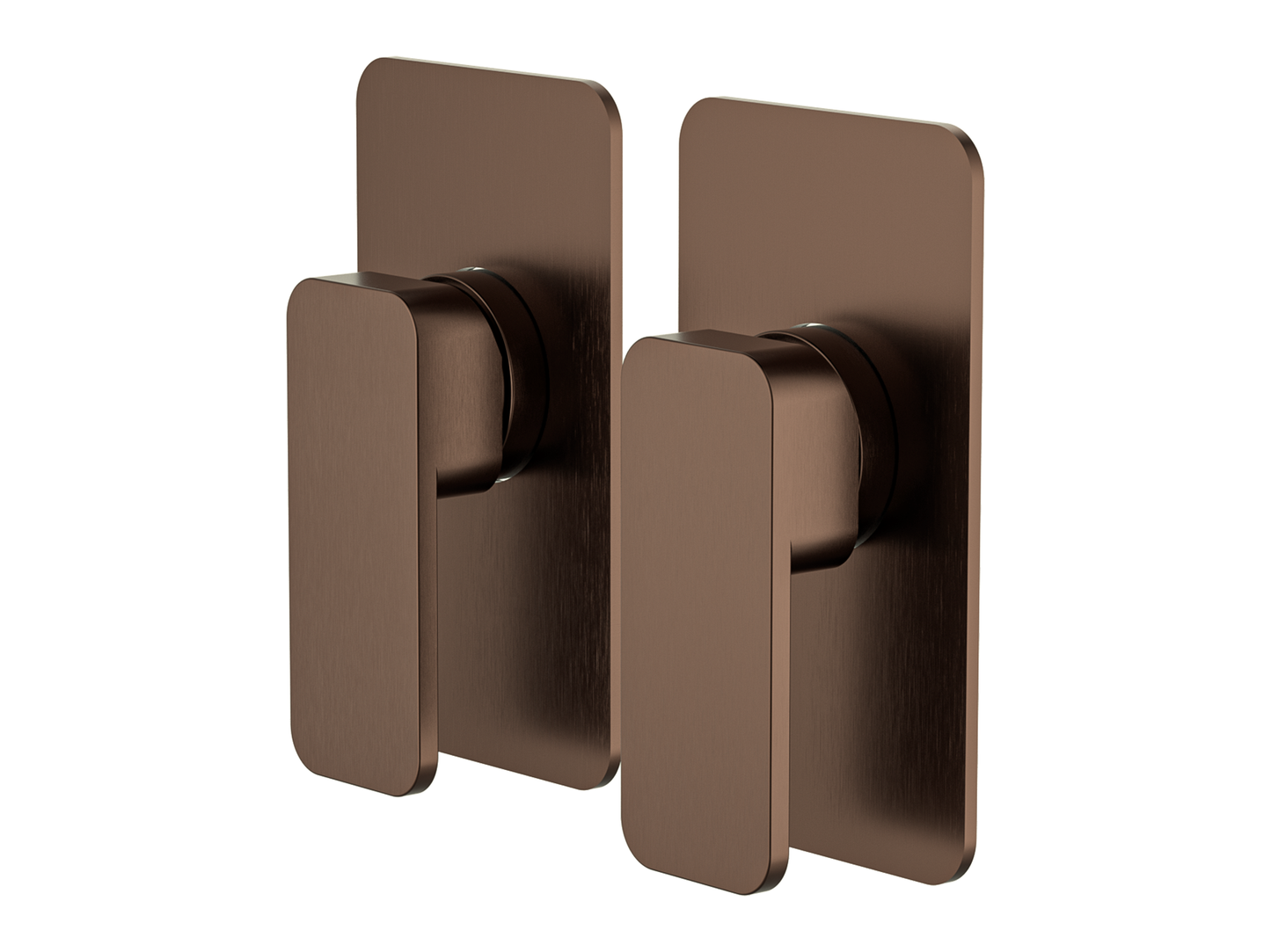Aspen Twin Shower/Bath Mixer Trim Kit Only Separate Plates