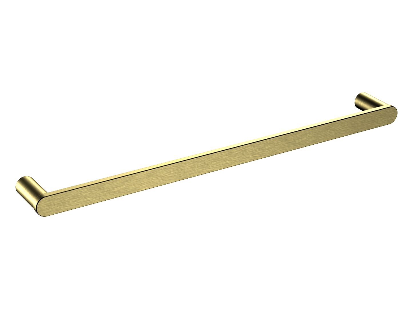 Azalea 800mm Single Towel Rail Brushed Gold