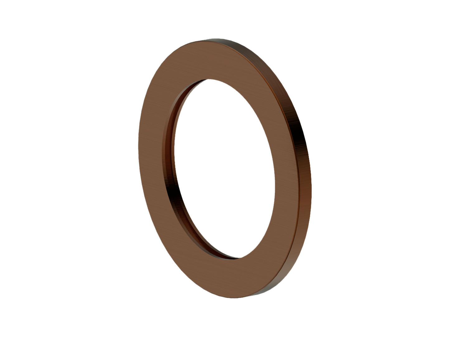 60mm Wall Mixer Cover Plate Brushed Copper