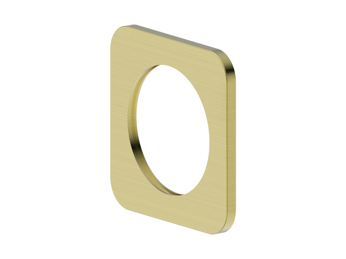 55mm Square Wall Mixer Cover Plate Brushed Gold