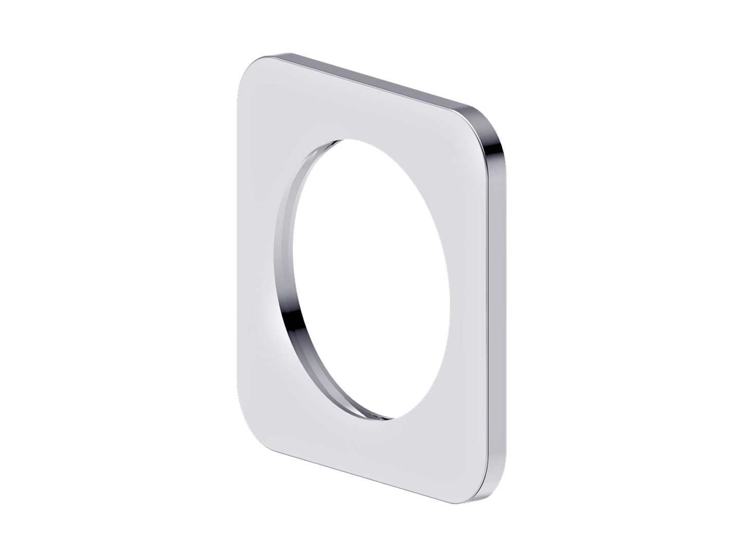 55mm Square Wall Mixer Cover Plate Chrome
