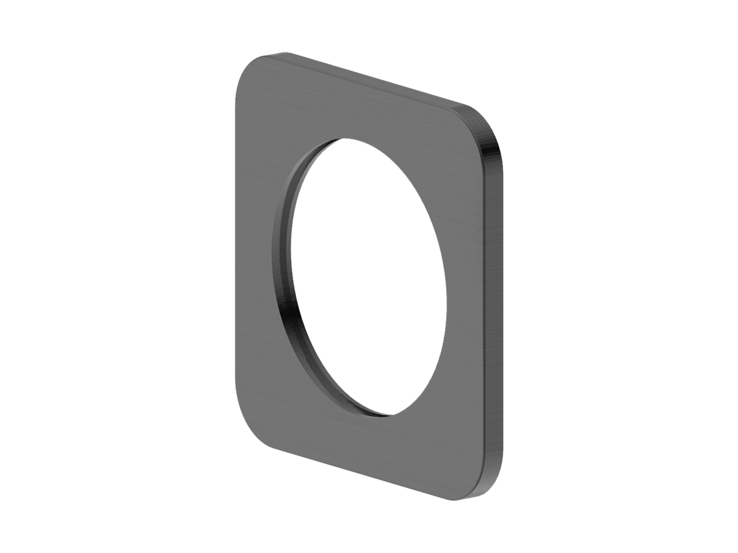 55mm Square Wall Mixer Cover Plate Gun Metal