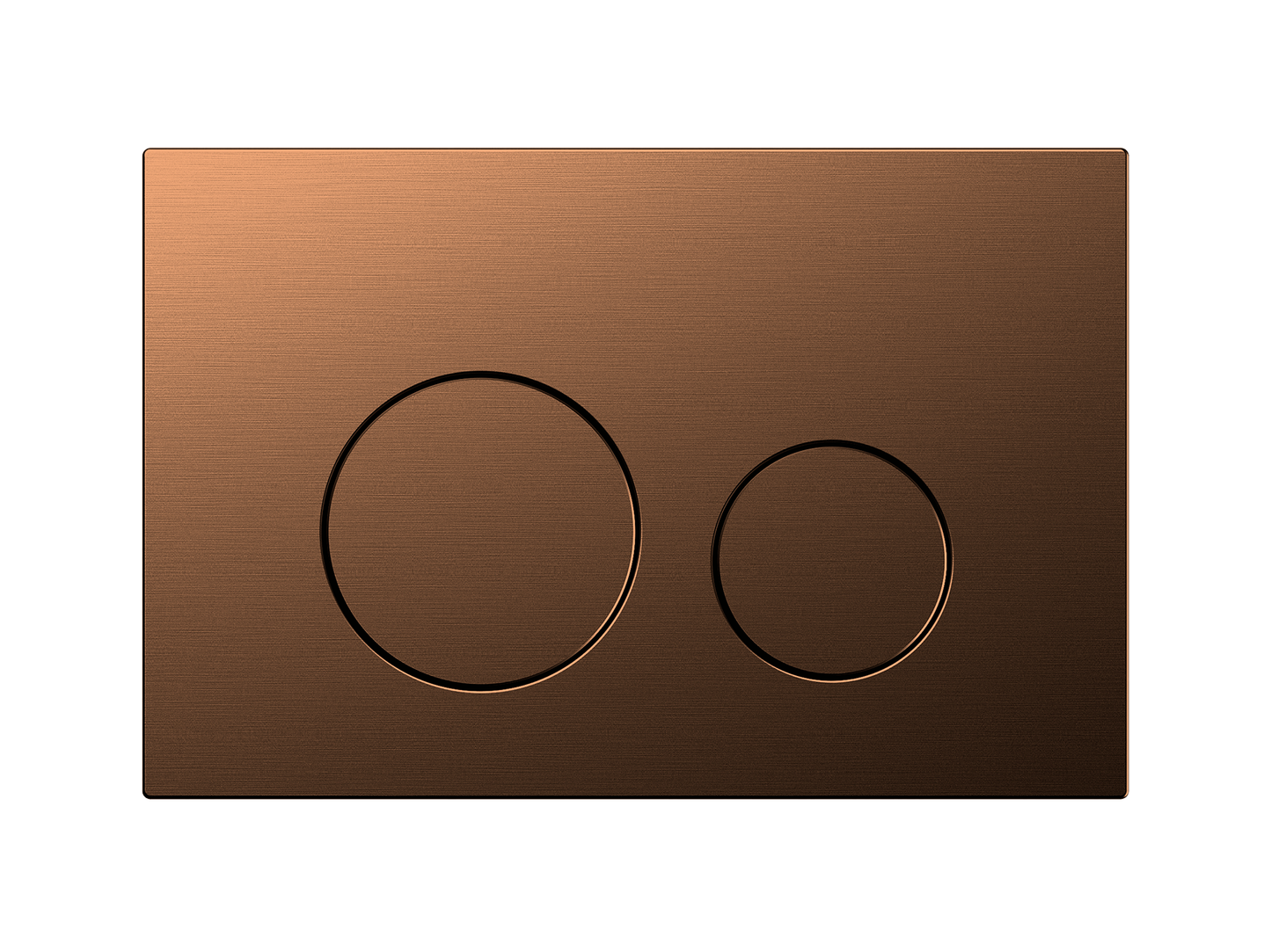 Dual Flush In-Wall Cistern Button Brushed Copper