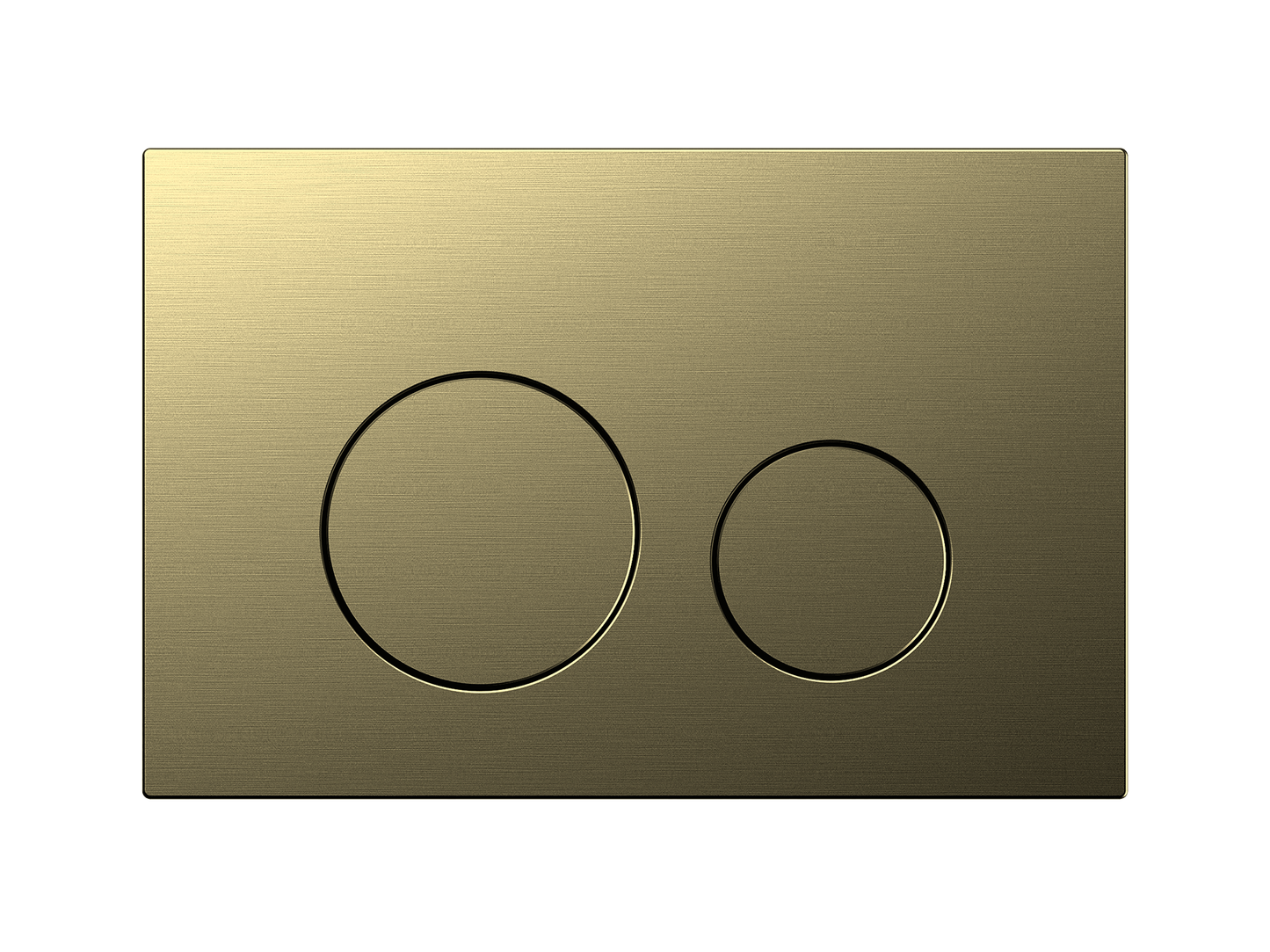 Wattle Dual Flush In-Wall Cistern Button Brushed Gold