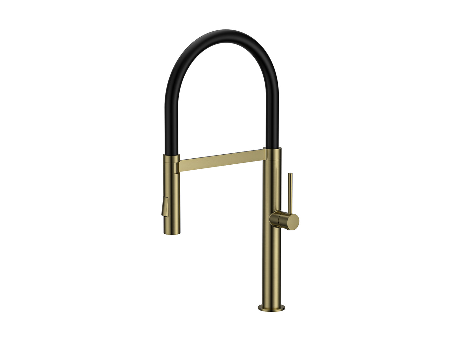Freesia Pulldown Sink Mixer with Vegie Spray Brushed Gold