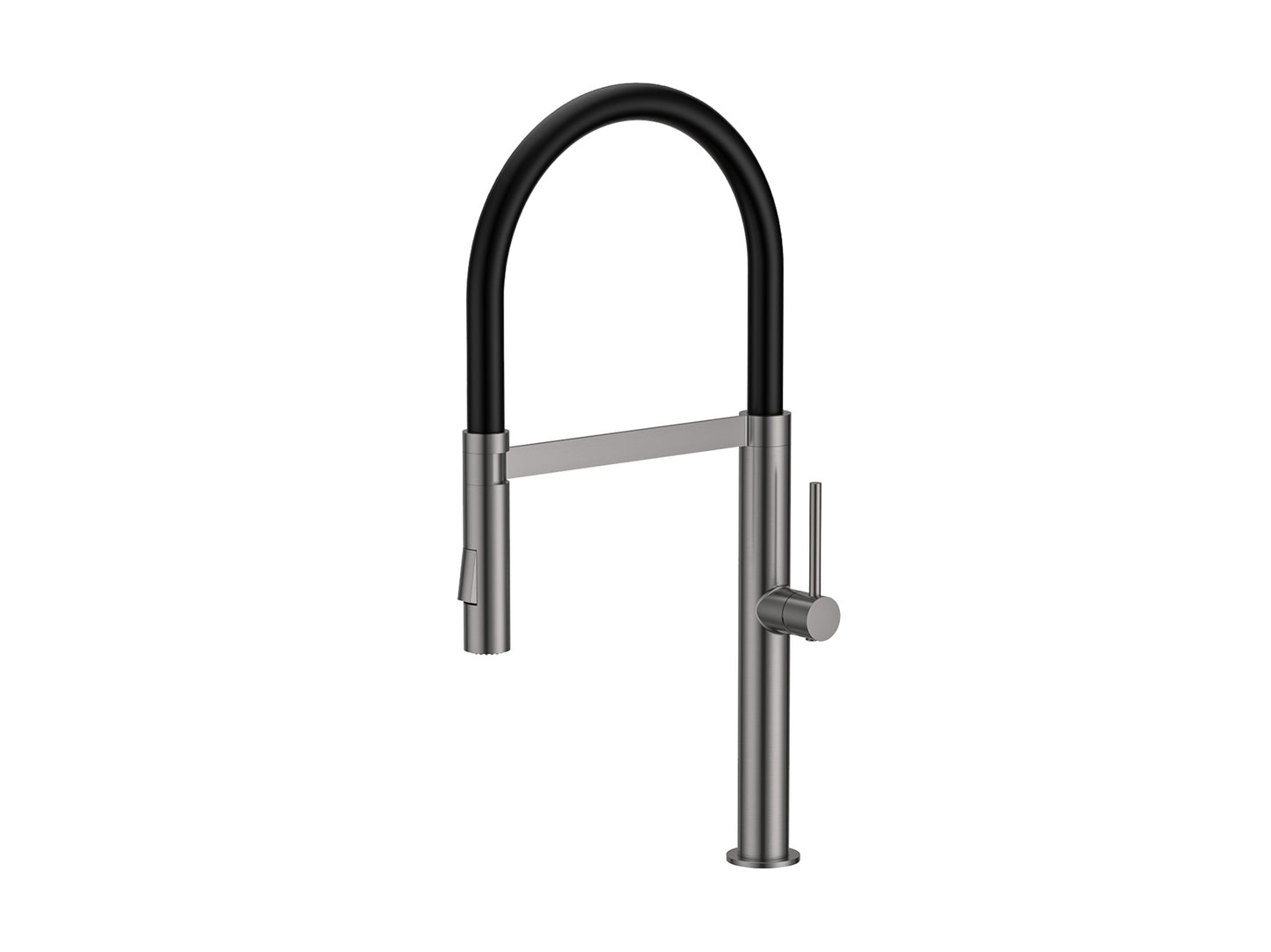 Freesia Pulldown Sink Mixer with Vegie Spray Brushed Nickel