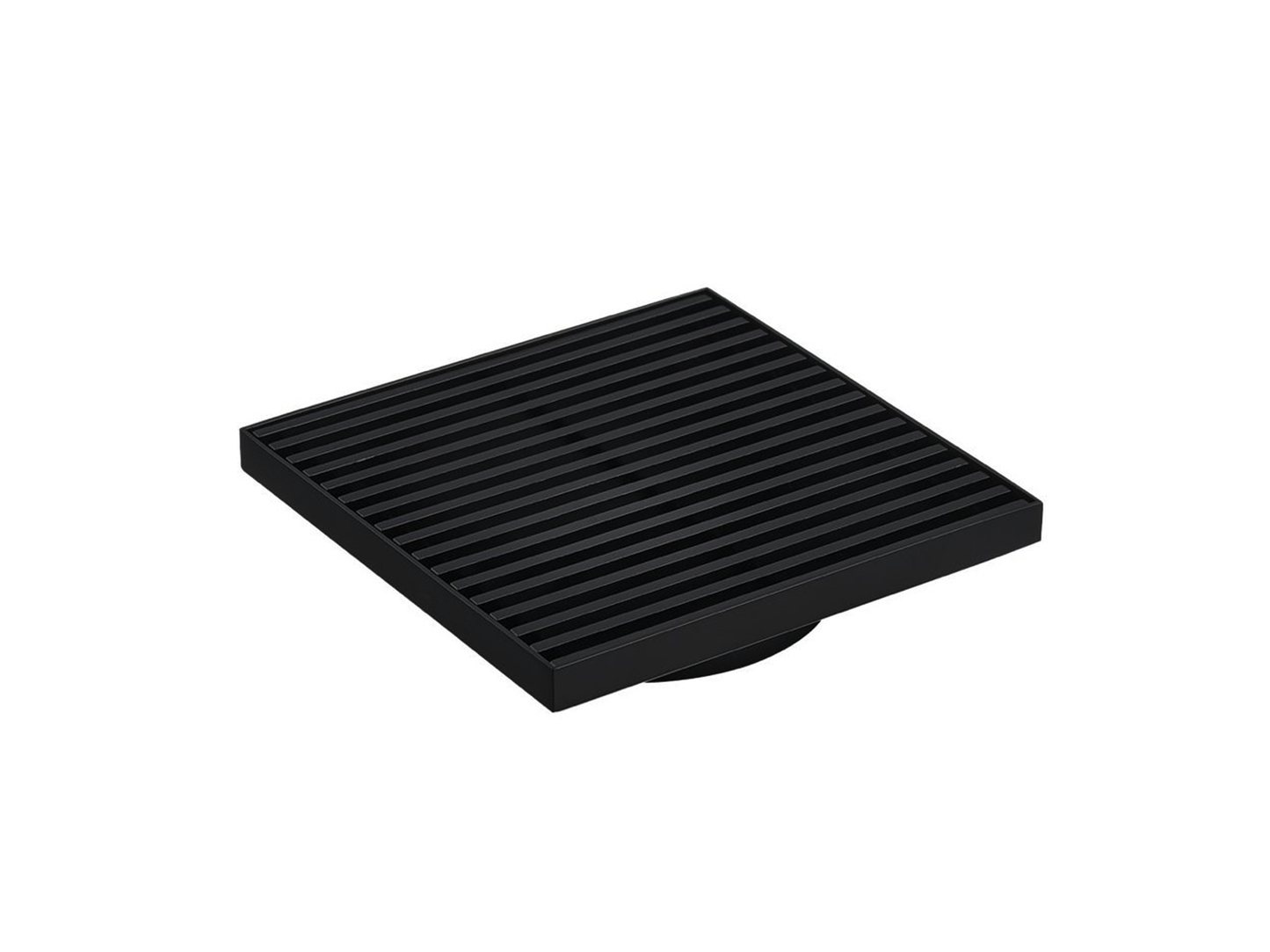 115 x 115mm Stainless Steel Wedge Wire Floor Grate Matte Black