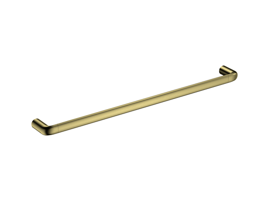 Lotus 600mm Single Towel Rail Brushed Gold