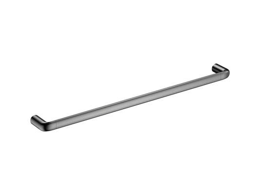 Lotus 600mm Single Towel Rail Brushed Nickel