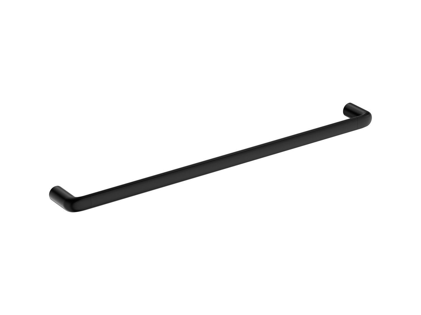 Lotus 600mm Single Towel Rail Matte Black