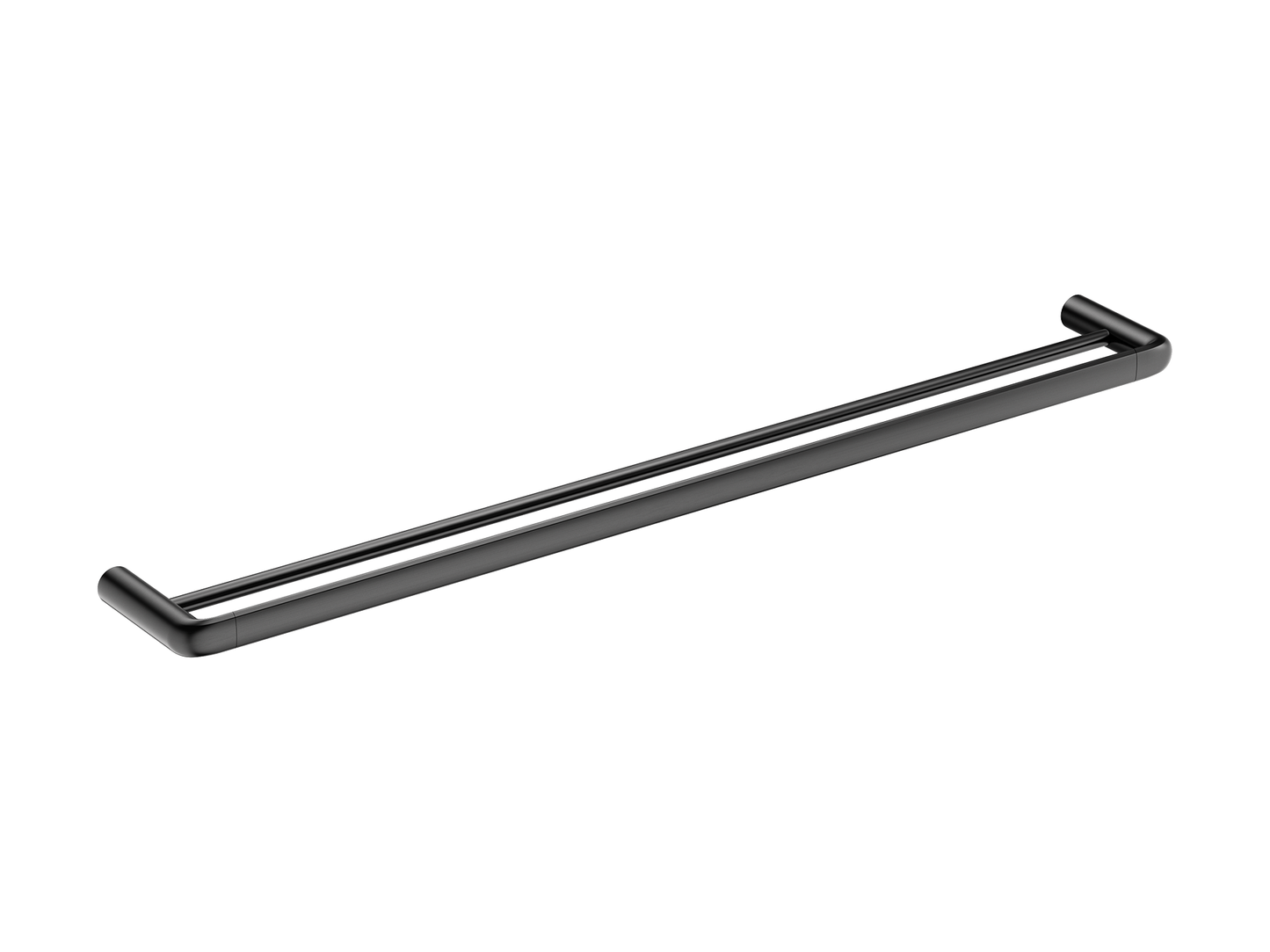 Lotus 800mm Double Towel Rail Gun Metal