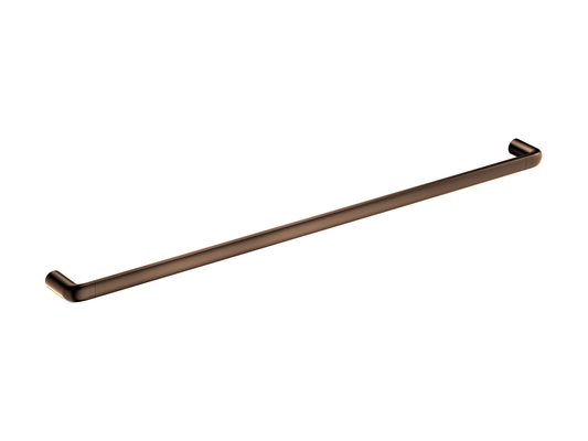 Lotus 800mm Single Towel Rail Brushed Copper