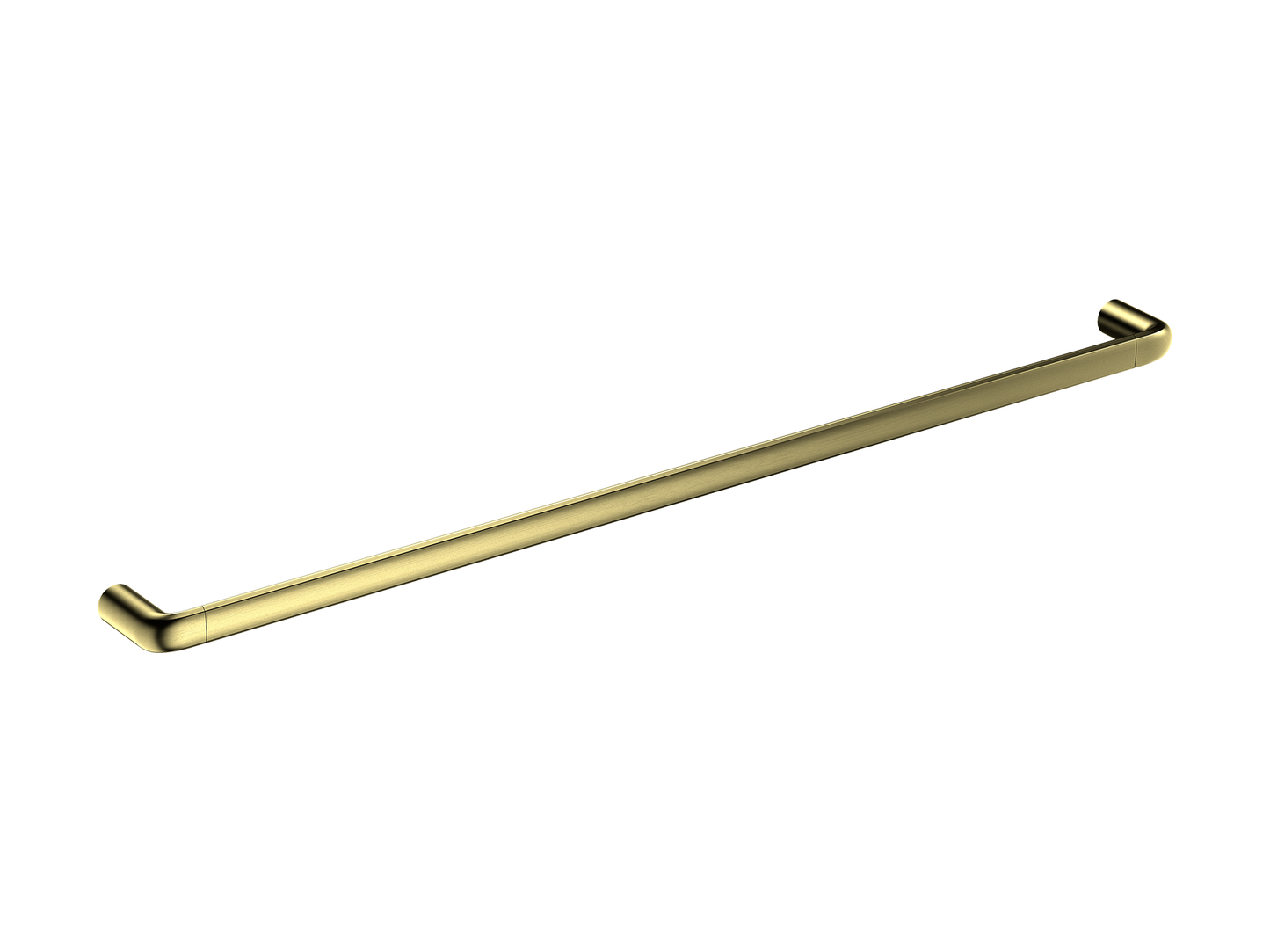 Lotus 800mm Single Towel Rail Brushed Gold