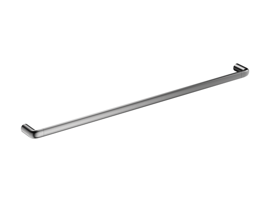 Lotus 800mm Single Towel Rail Brushed Nickel