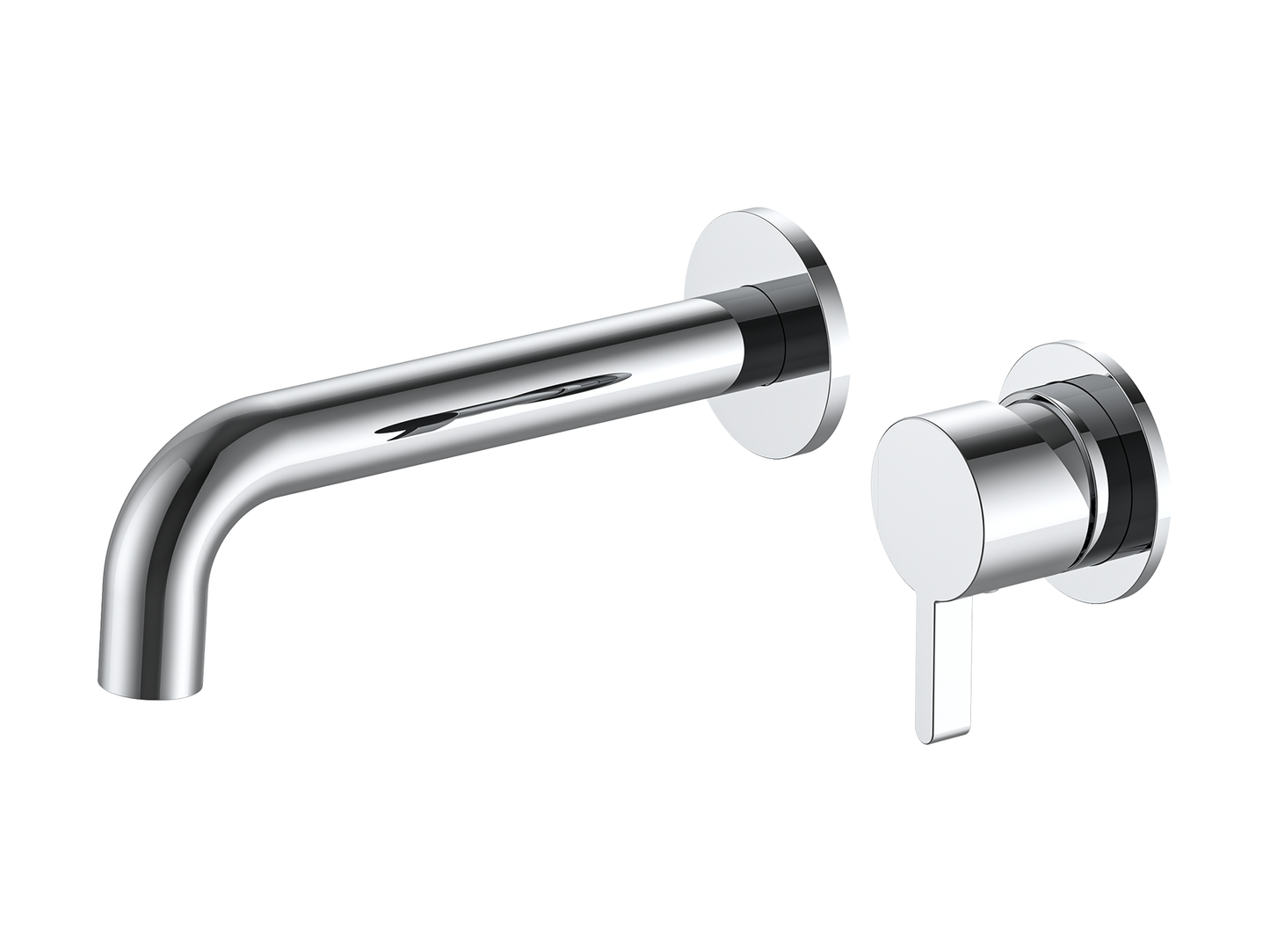 Lotus Wall Basin/Bath Mixer Chrome