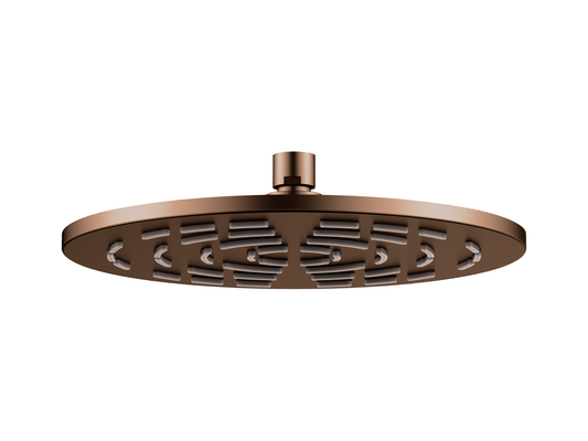 Lotus 250mm Stainless Steel Air Shower Head Brushed Copper