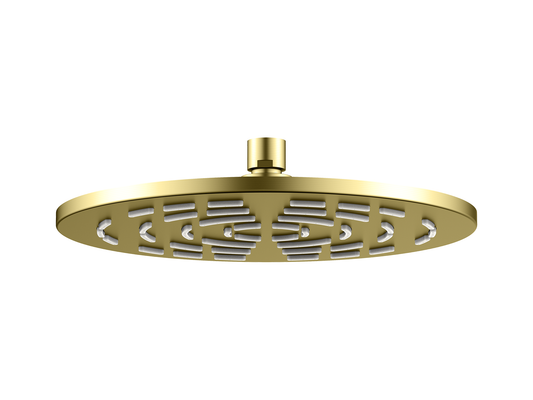 Lotus 250mm Stainless Steel Air Shower Head Brushed Gold
