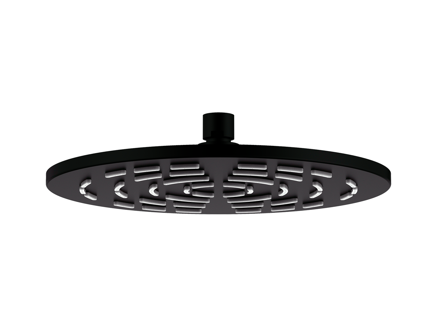 Lotus 250mm Stainless Steel Air Shower Head Matte Black