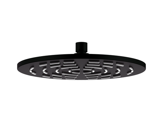 Lotus 250mm Stainless Steel Air Shower Head Matte Black