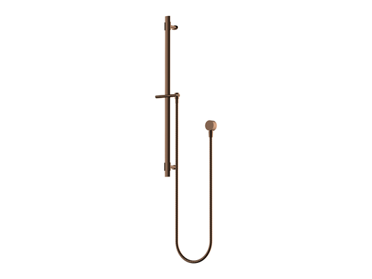 Lotus Shower Rail Brushed Copper (No Hand Shower)