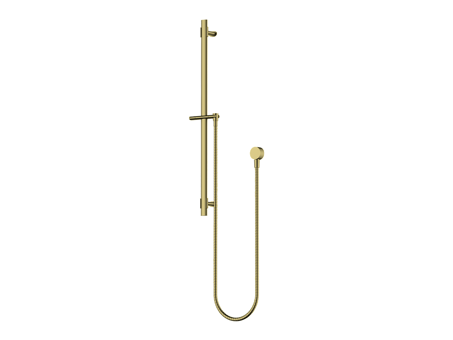 Lotus Shower Rail Brushed Gold (No Hand Shower)