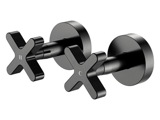 Lotus 1/4 Turn Wall Top Assemblies Gun Metal
