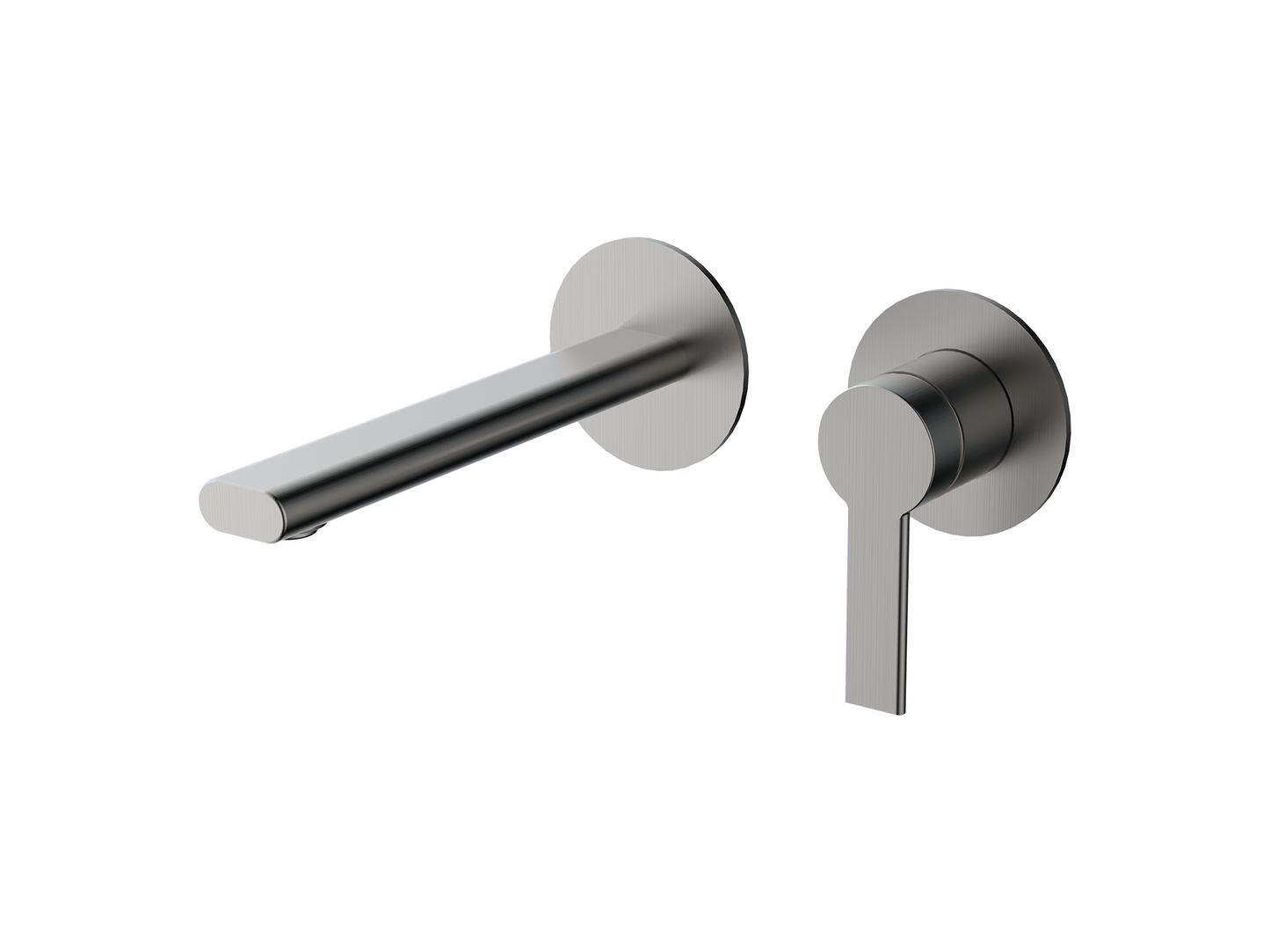 Lilly Pilly Wall Basin/Bath Mixer Brushed Nickel