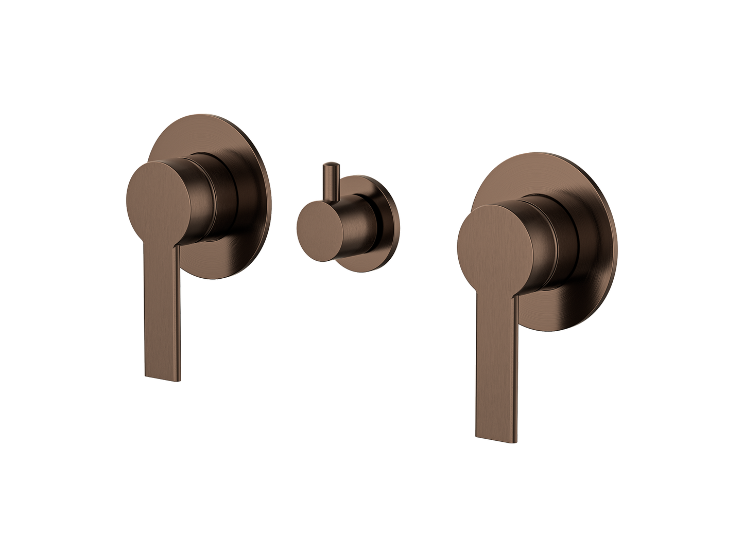Lilly Pilly Twin Shower / Bath Mixer with Centre Diverter Trim Kit Only