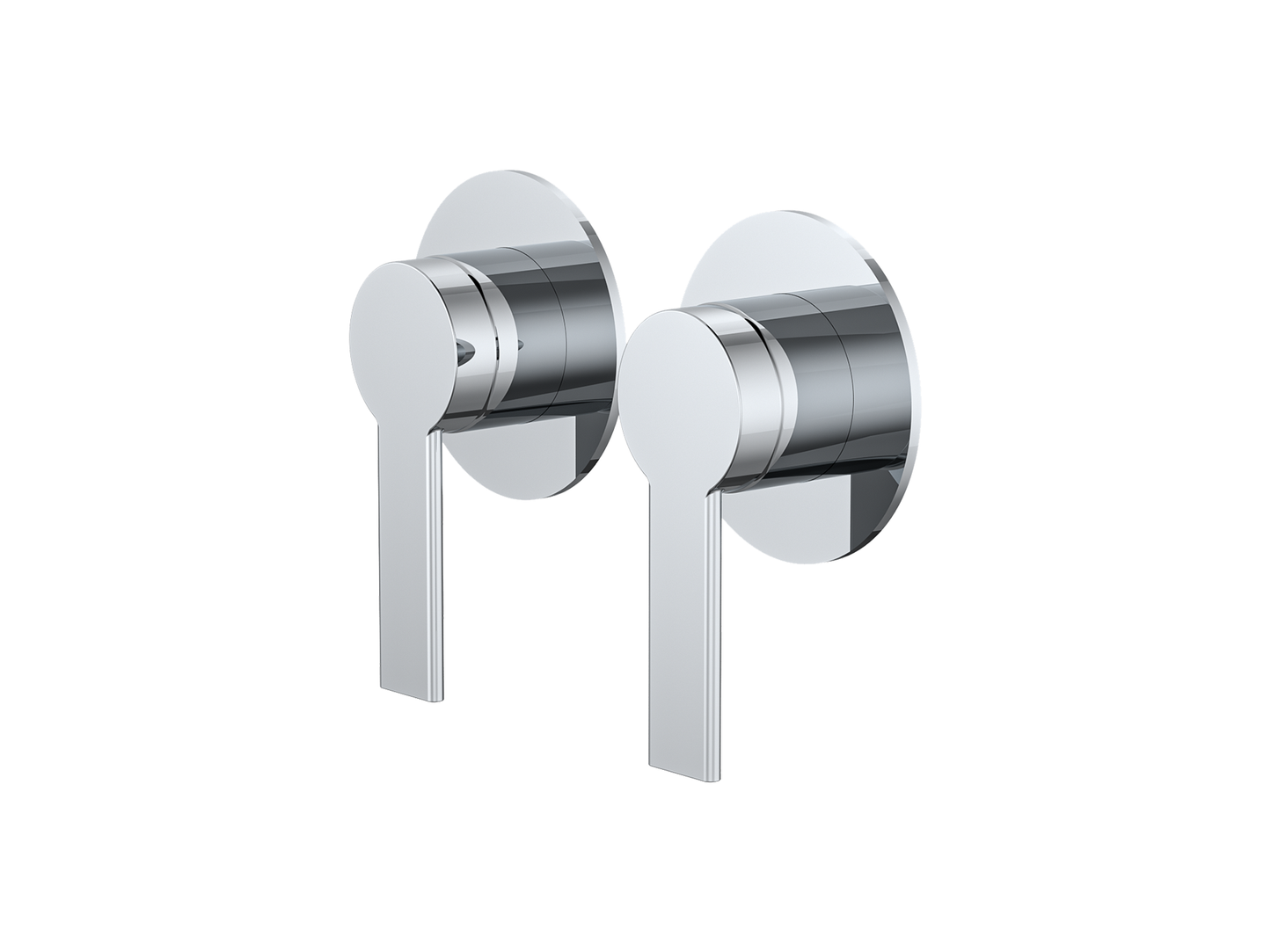 Lilly Pilly Twin Shower/Bath Mixer Separate Plates Chrome