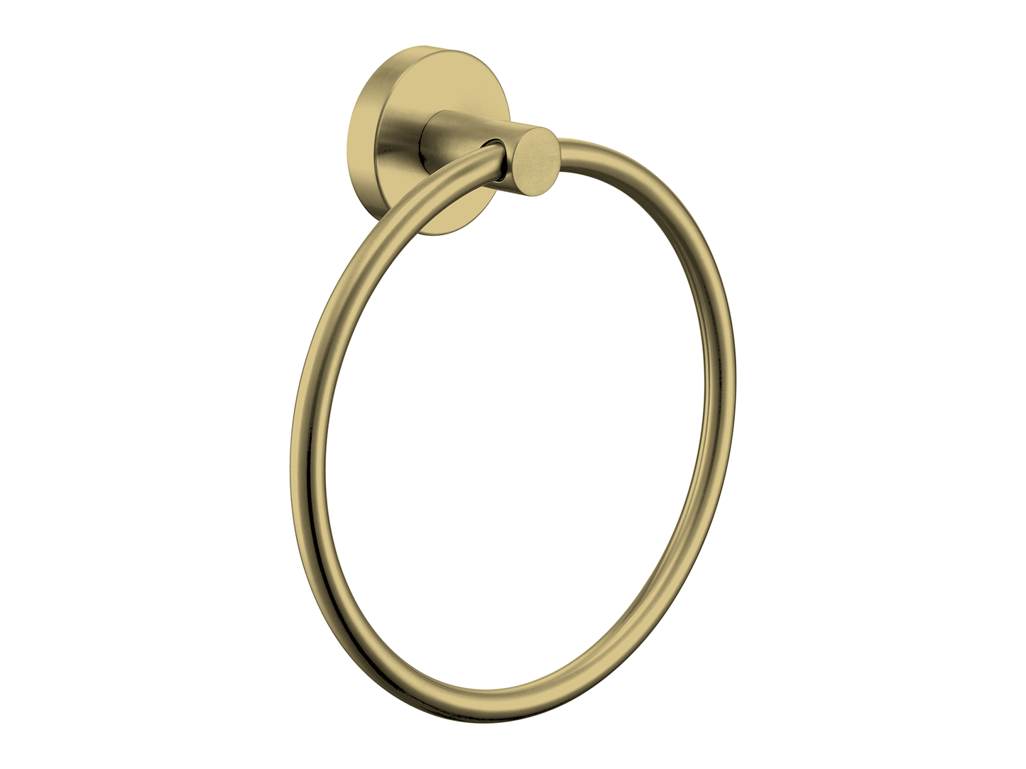 Maple Towel Ring Brushed Gold