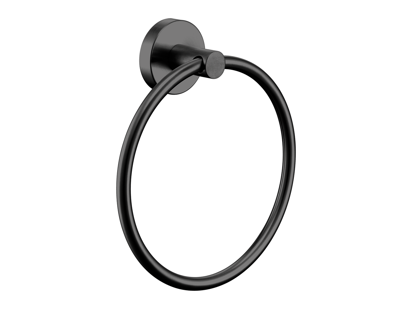 Maple Towel Ring Gun Metal