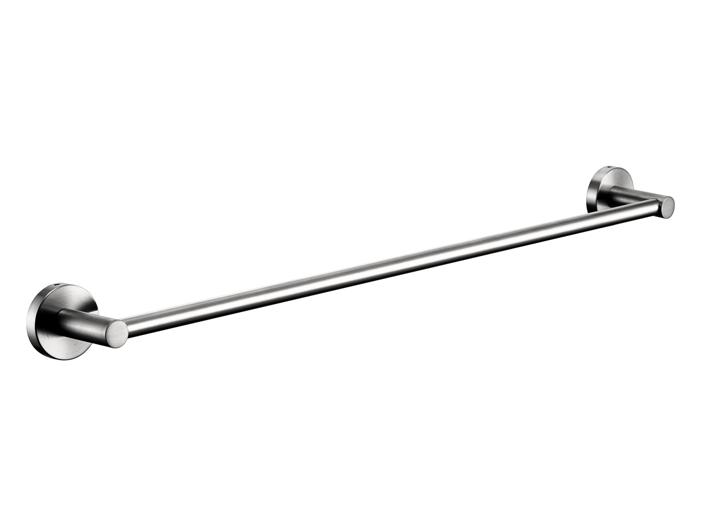 Maple 600mm Single Towel Rail Brushed Nickel