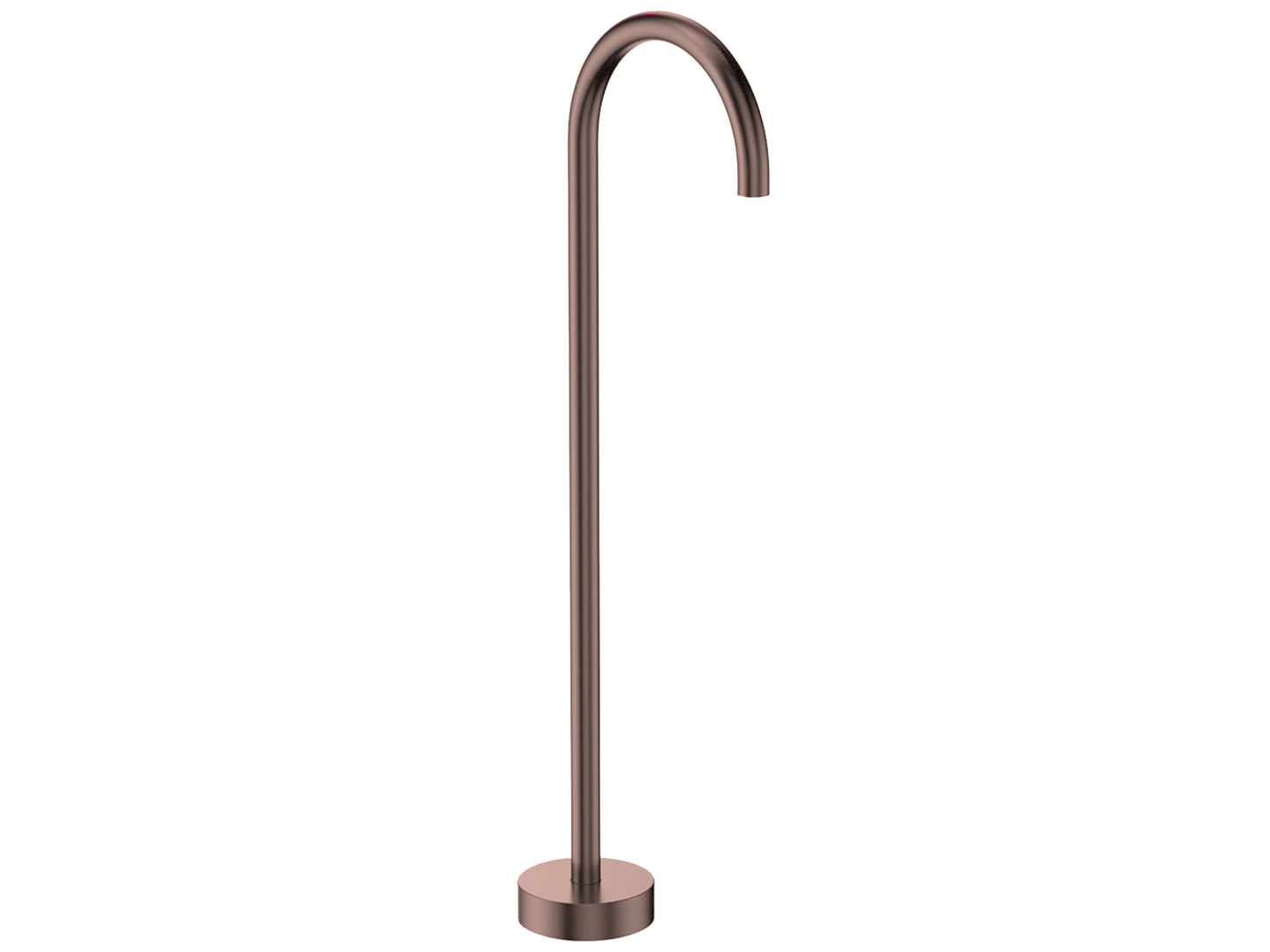 Maple Gooseneck Freestanding Bath Spout Antique Copper