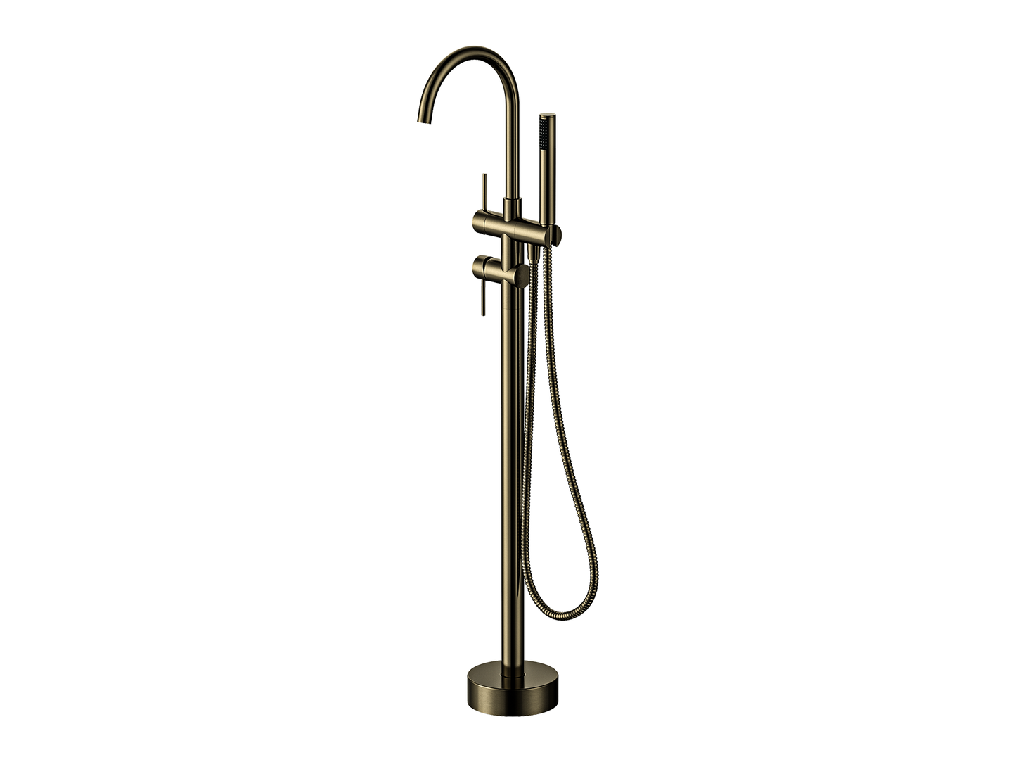 Maple Freestanding Floor Mixer with Hand Shower