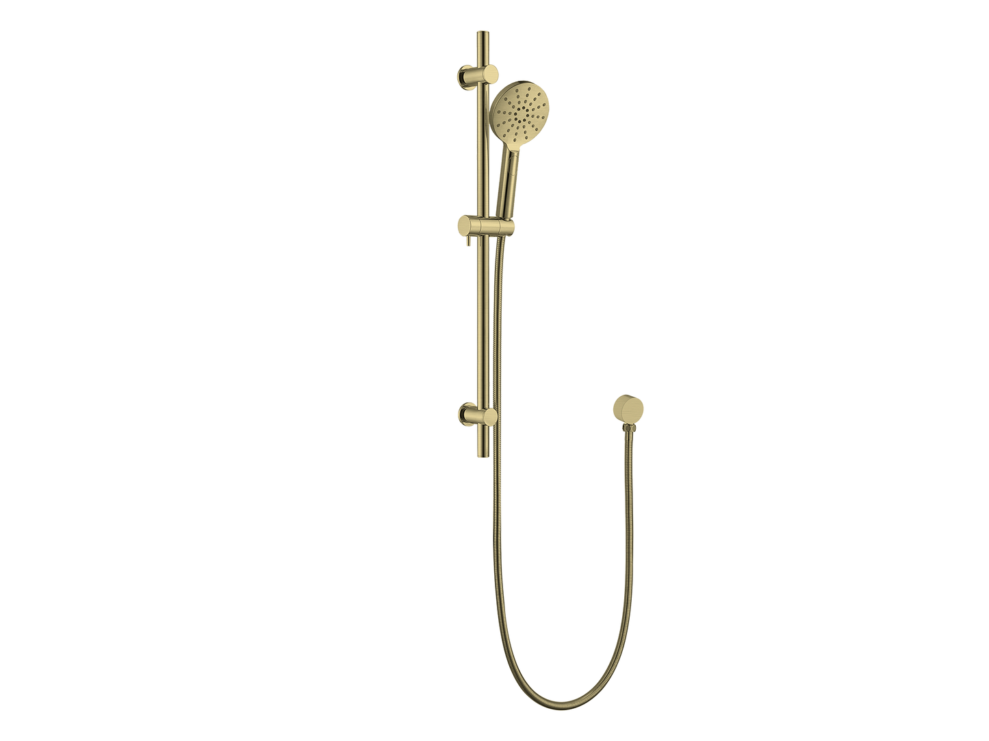 Maple Shower Rail II Brushed Gold