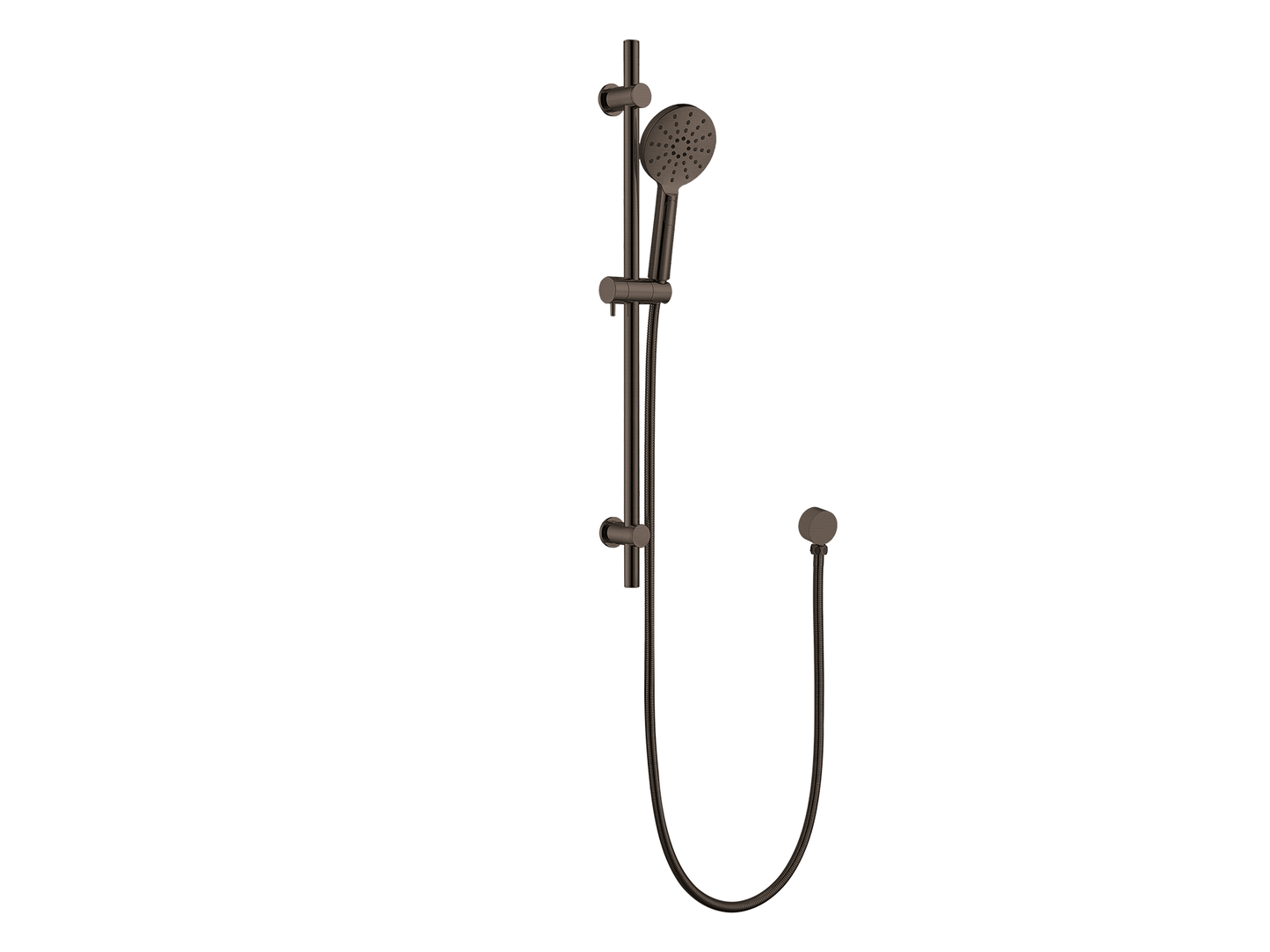 Maple Shower Rail II Vintage Brass