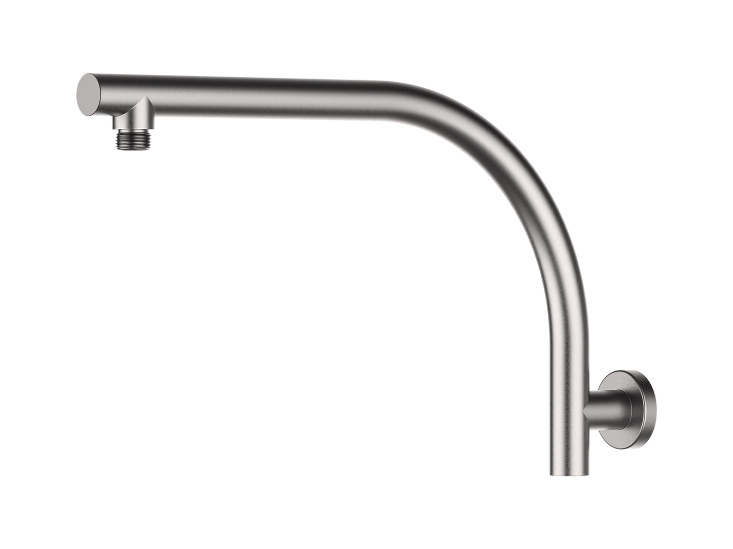 Maple Extra High Rise Wall Arm Brushed Nickel