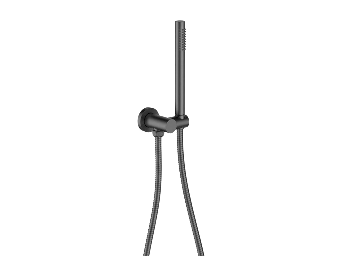 Maple Microphone Hand Shower with Bracket Gun Metal