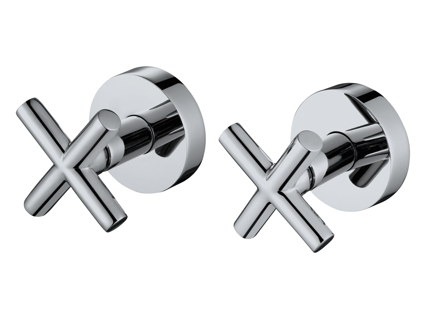 Maple Cross Jumper Valve Wall Top Assemblies Chrome